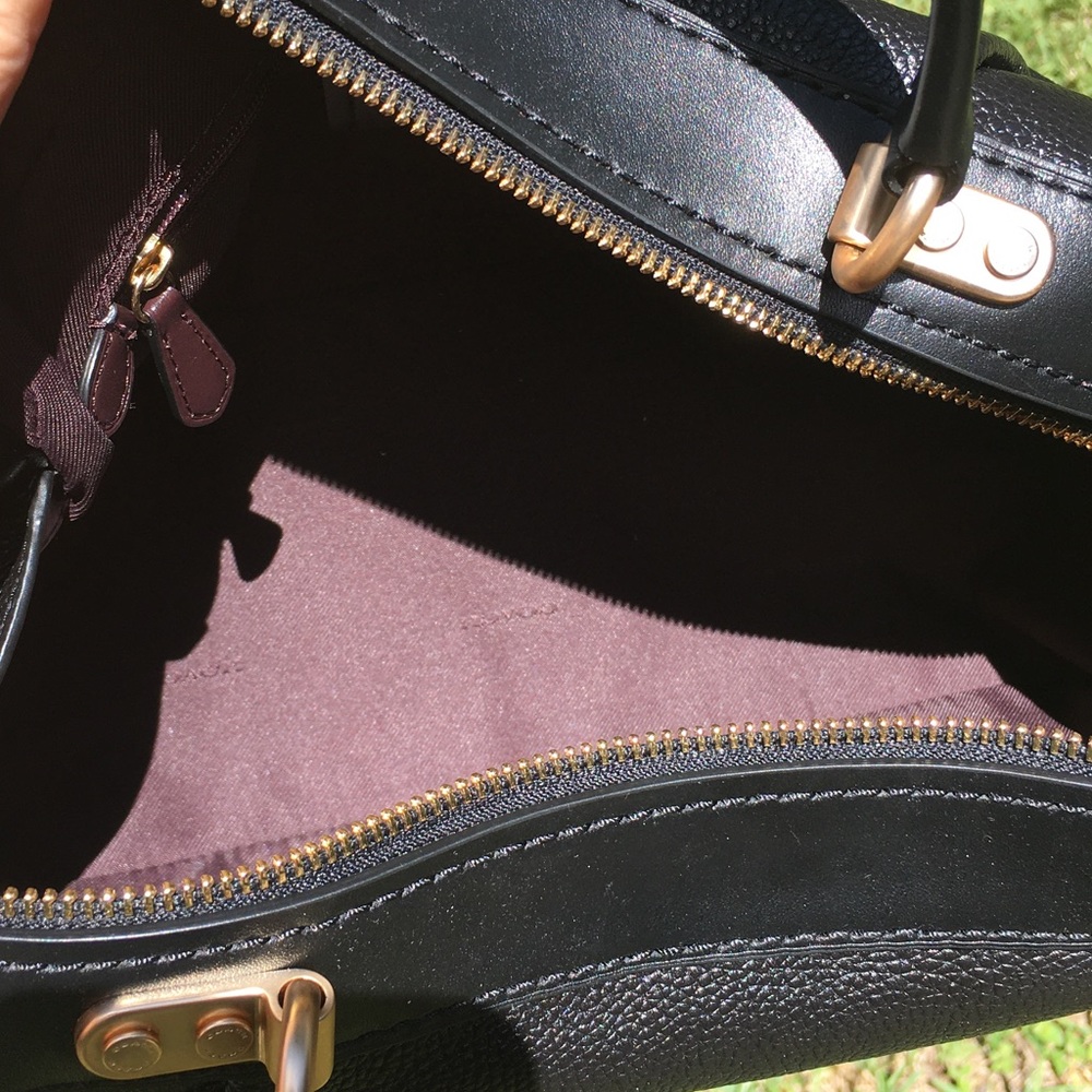 Coach Lane Satchel in Black Leather - Picture 8 of 10
